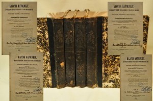 (1854) KAZANIA KATOLICKIE... TOM I - IV / MARCIN KONIGSDORFER / PRZEKŁAD - KS. PAWEŁ RZEWUSKI 