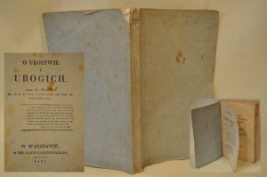 (1827) WARSZAWA / FR. SKARBEK - O UBÓSTWIE I UBOGICH