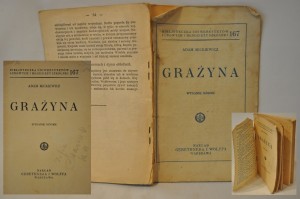 (1930) BIBLIOTECZKA UNIWERSYTETÓW LUDOWYCH / GRAŻYNA - ADAM MICKIEWICZ