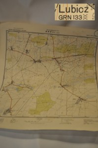 (1961) MAPA 1:25 000 - LUBICZ BUKI POPIOŁY ŁĄŻYN GRABÓWKA TYLICE NIEGOCIN