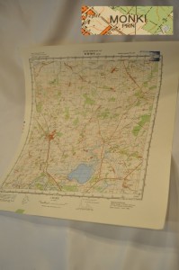 (1971) MAPA 1:50 000 - MOŃKI BIAŁOSUKNIA RUTKOWSKIE BOGUSZEWO KALINÓWKA... 