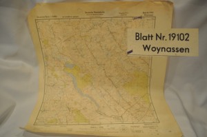 (1945) MAPA 1:25000 / WIERCIOCHY LUDWINOWO ROBALIN KAMIONKA ZAJĄCZKOWO... 