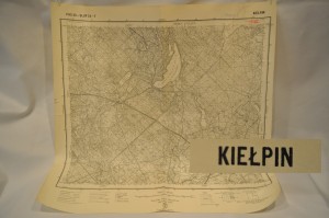 (1937) MAPA 1:25 000 / KIEŁPIN, NEUGUTH, KRASENFIER, EISENBRUCK, NEUBRAA... 