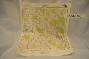 (1984) MAPA 1:50 000 SANOK RACZKOWA TYRAWKA PRZYKOP BAŻANÓWKA ZARSZYN... 