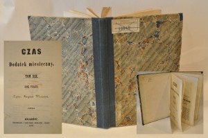 (1860) CZAS - CZASOPISMO SPOŁ. KULT. DODATEK MIESIĘCZNY TOM XIX ROK V