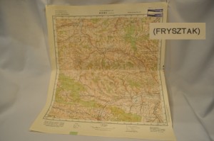 (1975) MAPA 1:50 000 FRYSZTAK DOLNA BRONISZÓW RZEGOCIN GRODZISKO STĘPINA... 