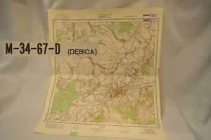 (1975) MAPA 1:50 000 / DĘBICA, MOKRE, ZASÓW, NAGOSZYN, BRZEŹNICA, KOZŁÓW, ZAWADA. GRABINY, PODGÓRZE, CZARNA TARNOWSKA... 