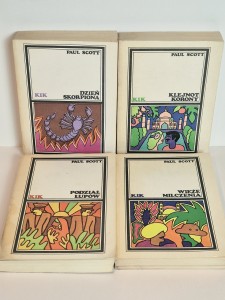 (1986, 1988) PAUL SCOTT - DZIEŃ SKORPIONA, KLEJNOT KORONY, PODZIAŁ ŁUPÓW, WIEŻE MILCZENIA