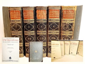 (1927) ILUSTROWANA ENCYKLOPEDIA (TOM 1-5) TRZASKI EVERTA I MICHALSKIEGO 